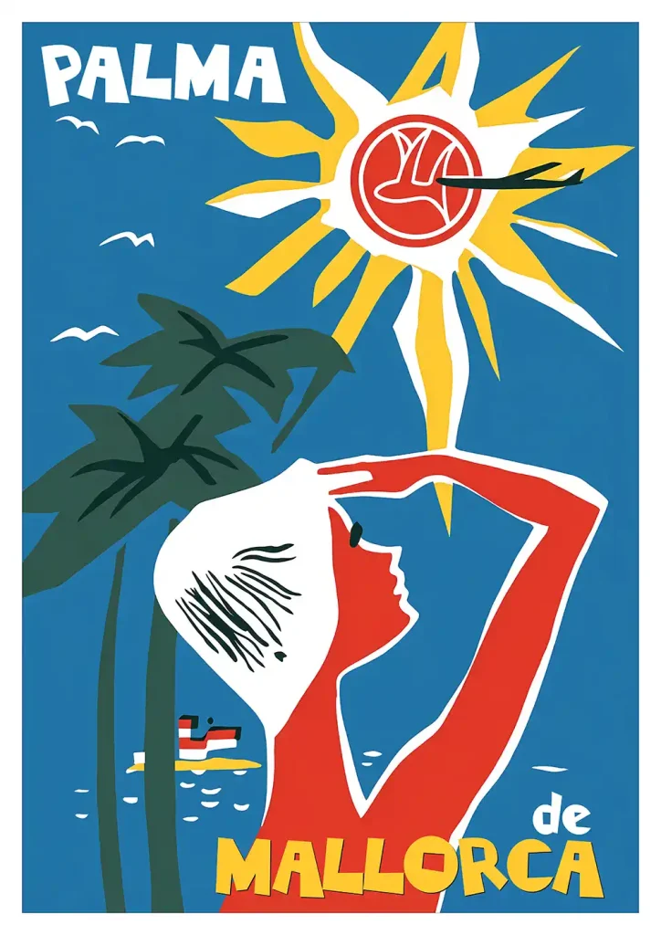 Retro Mallorca poster