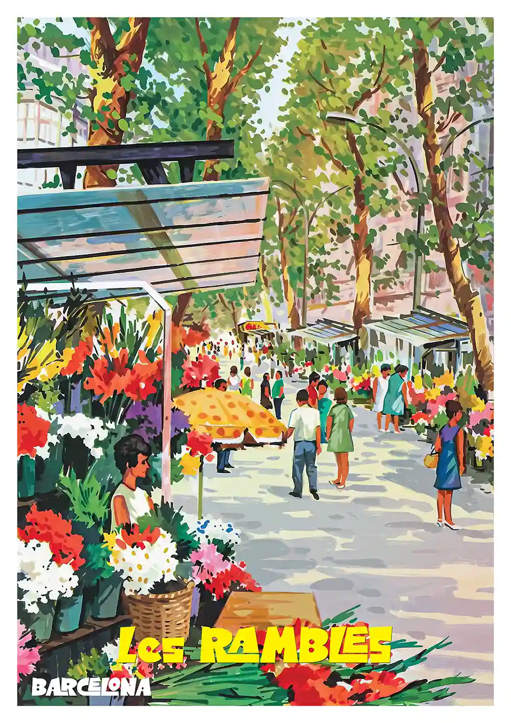 Rambla Barcelona Poster