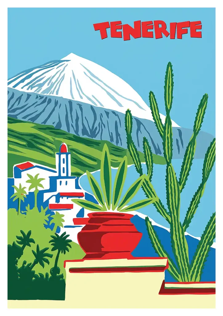 Retro Tenerife poster