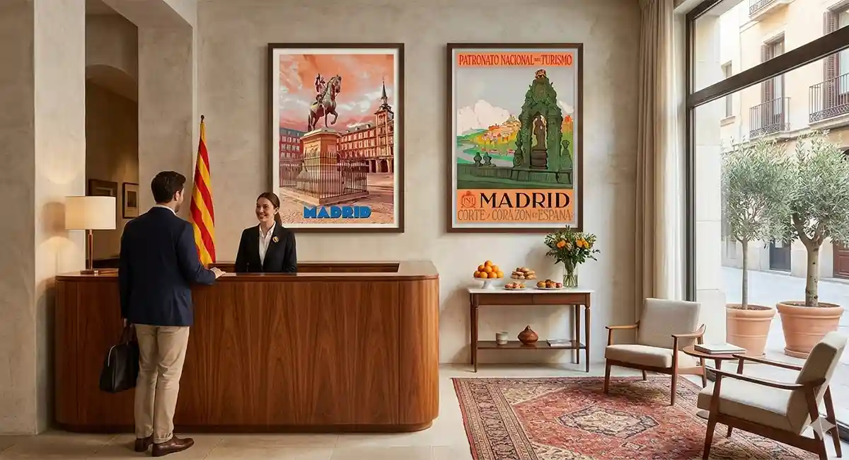 Read more about the article Diseño de Interiores Hotelero en España con Arte Vintage Auténtico