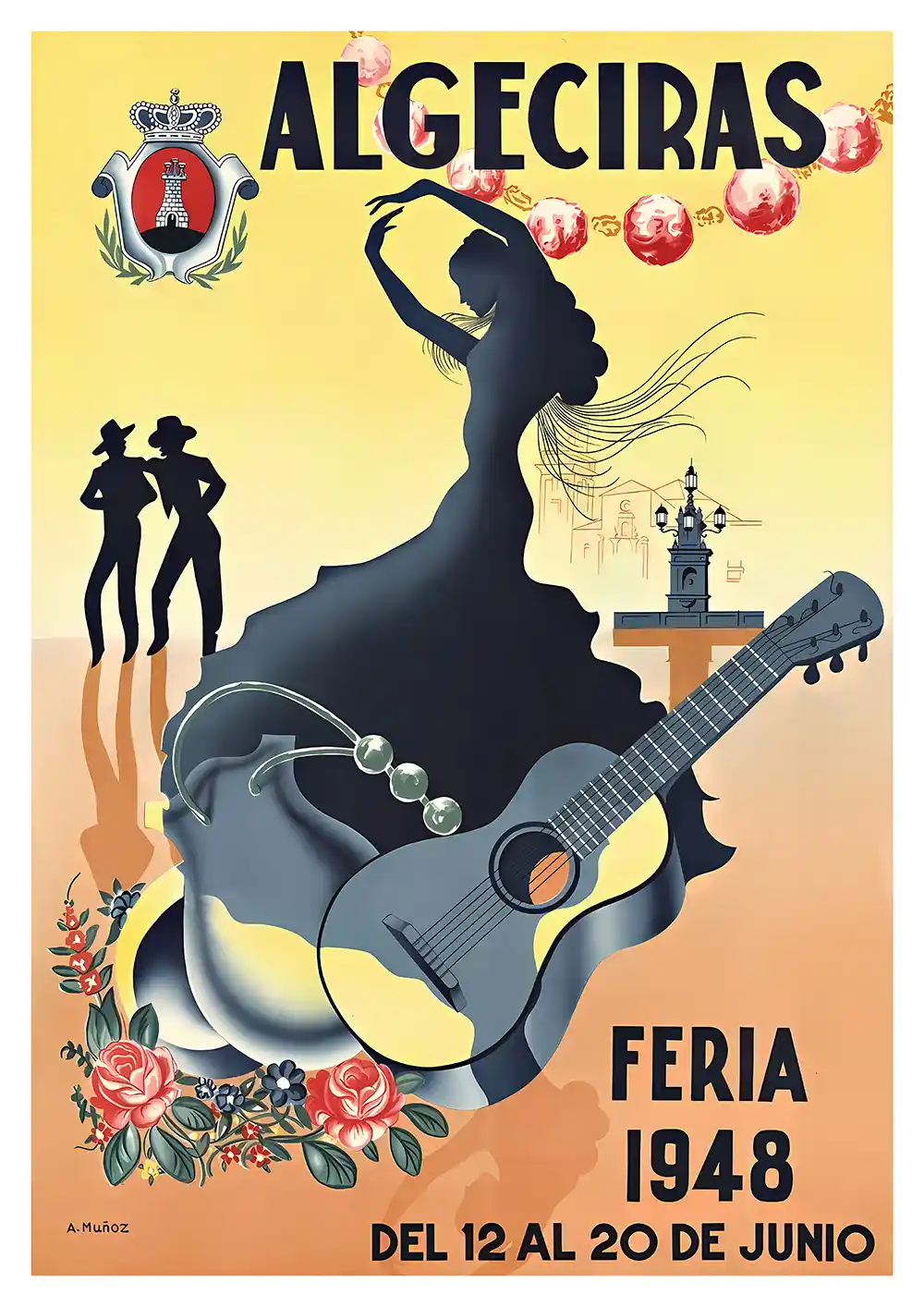 Vintage Algeciras Poster
