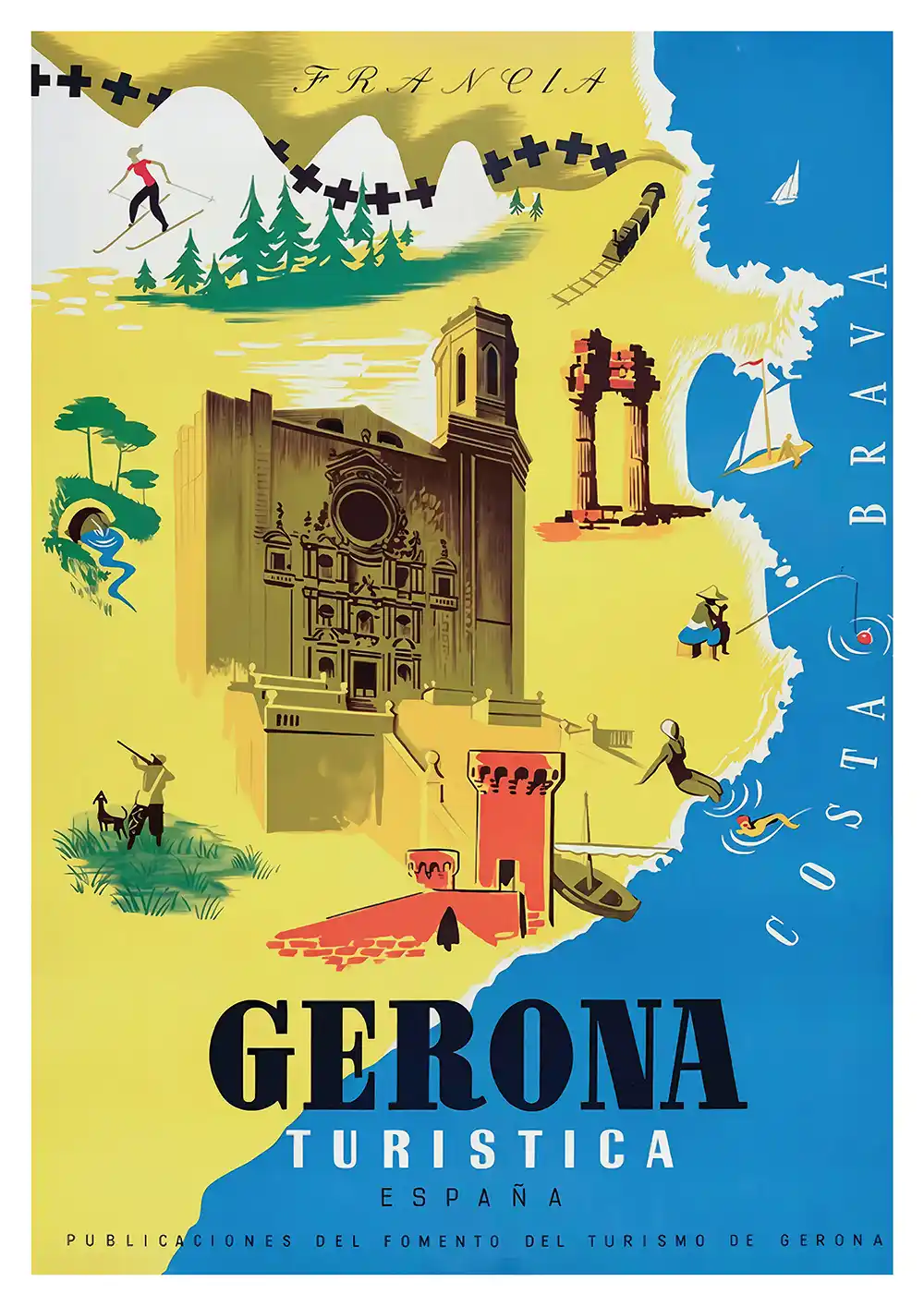 Vintage Gerona Poster